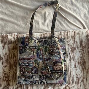Multicolor Tapestry Tote Bag